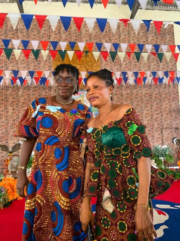 The left is the principal of More Than Me Academy, on the right is Principal of Zoe Robinson Academy